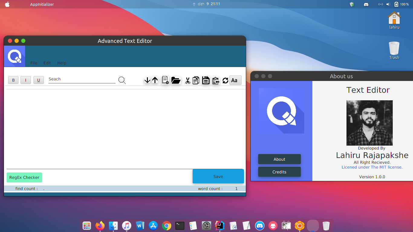 GitHub - lahiru-rajapakshe/Advanced-Text-Editor: An Advanced Text Editor