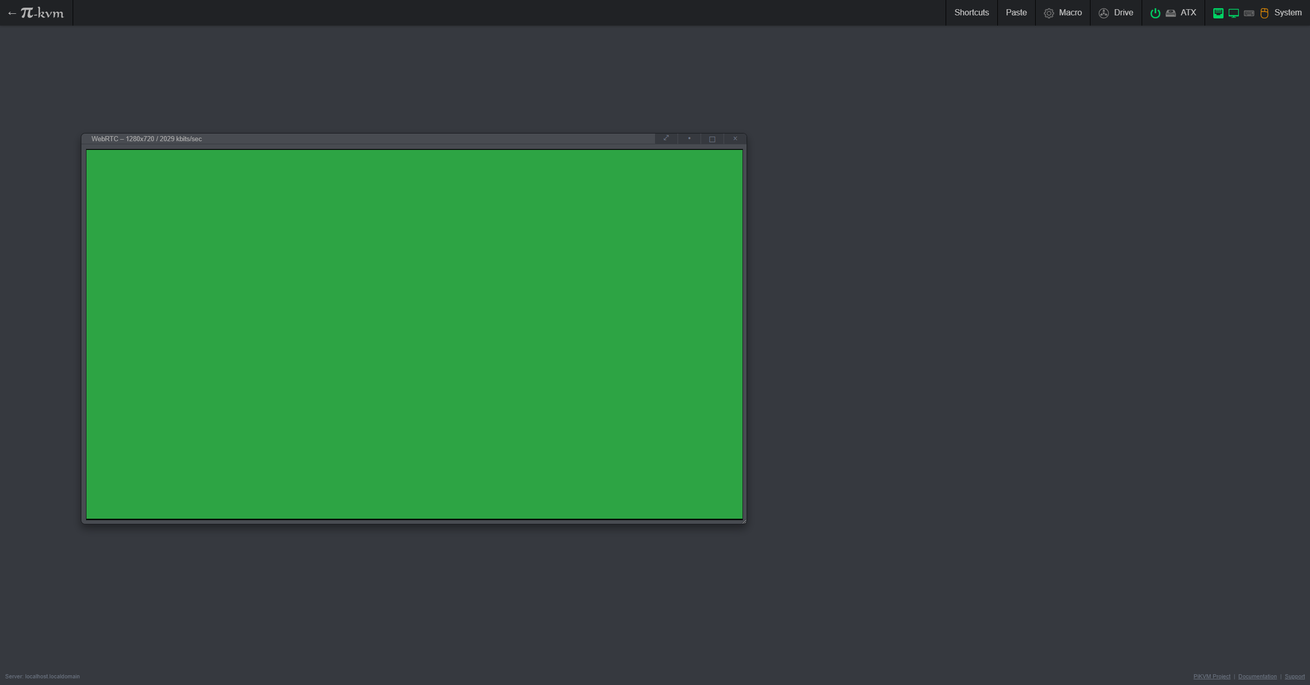 webGUI target window oversized by just a few pixel · Issue 599 · pikvm