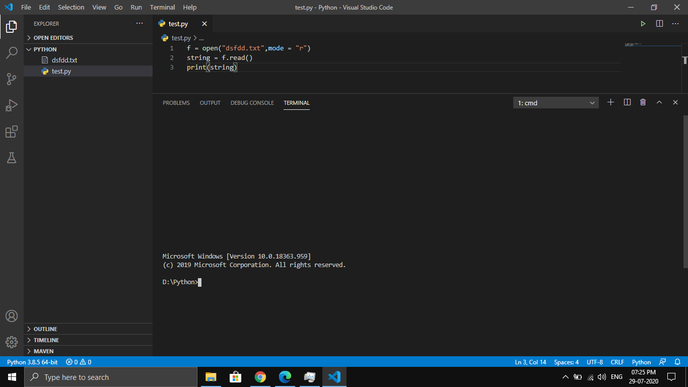 VS Code Enters in Not responding state when using terminal · Issue ...