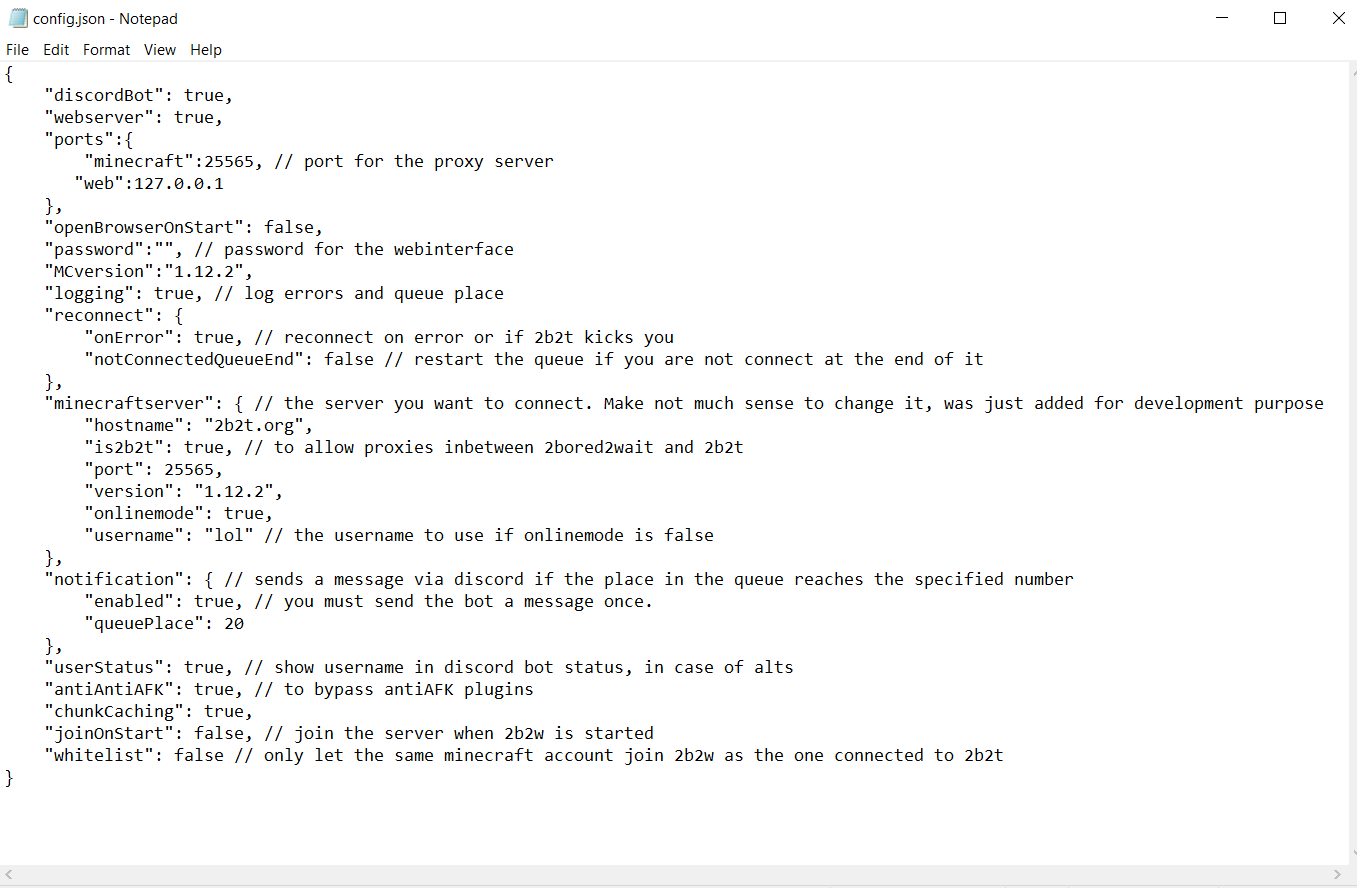 Config.json issue · issue #133 · themoonisacheese/2bored2wait · github