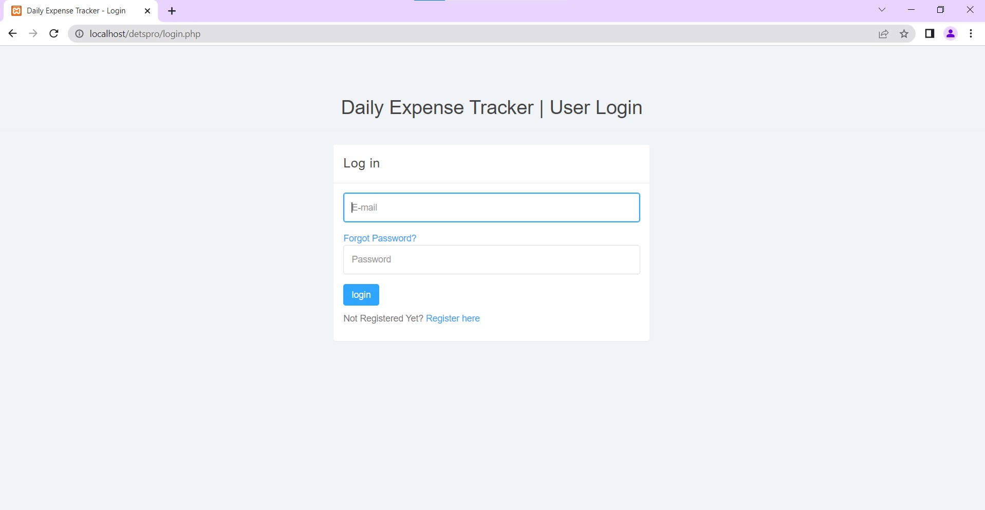 Github raushankumarg6 daily expense tracker system website to track