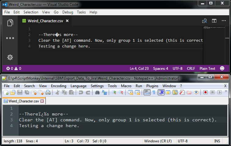 Preserve unknown unicode characters when saving · Issue #34652 ...