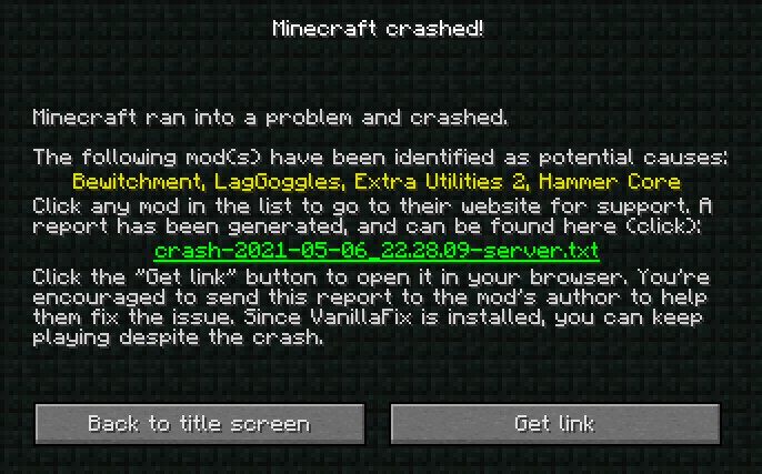 Mapa crash ao abrir · Issue #384 · ArtpokeBr/Minecraft-Ultimato · GitHub