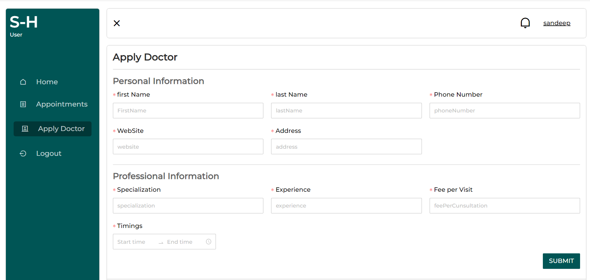 GitHub - Mukesh16407/doctorappointment: Role Based App, user role (User ...