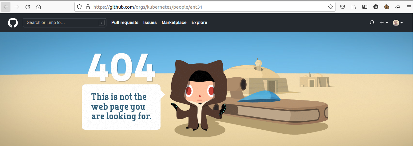 404 broken links - all Github organizations affected · community ...