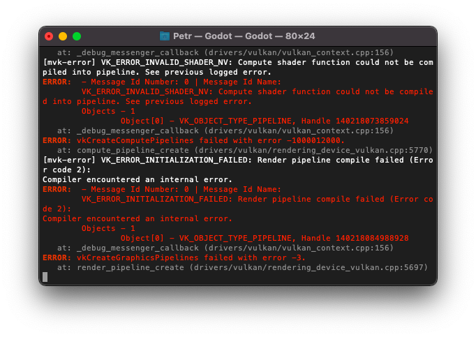 Vulkan: Black screen and errors in the console when shaders are ...
