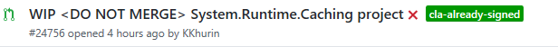 Runtime cache. Runtime cache