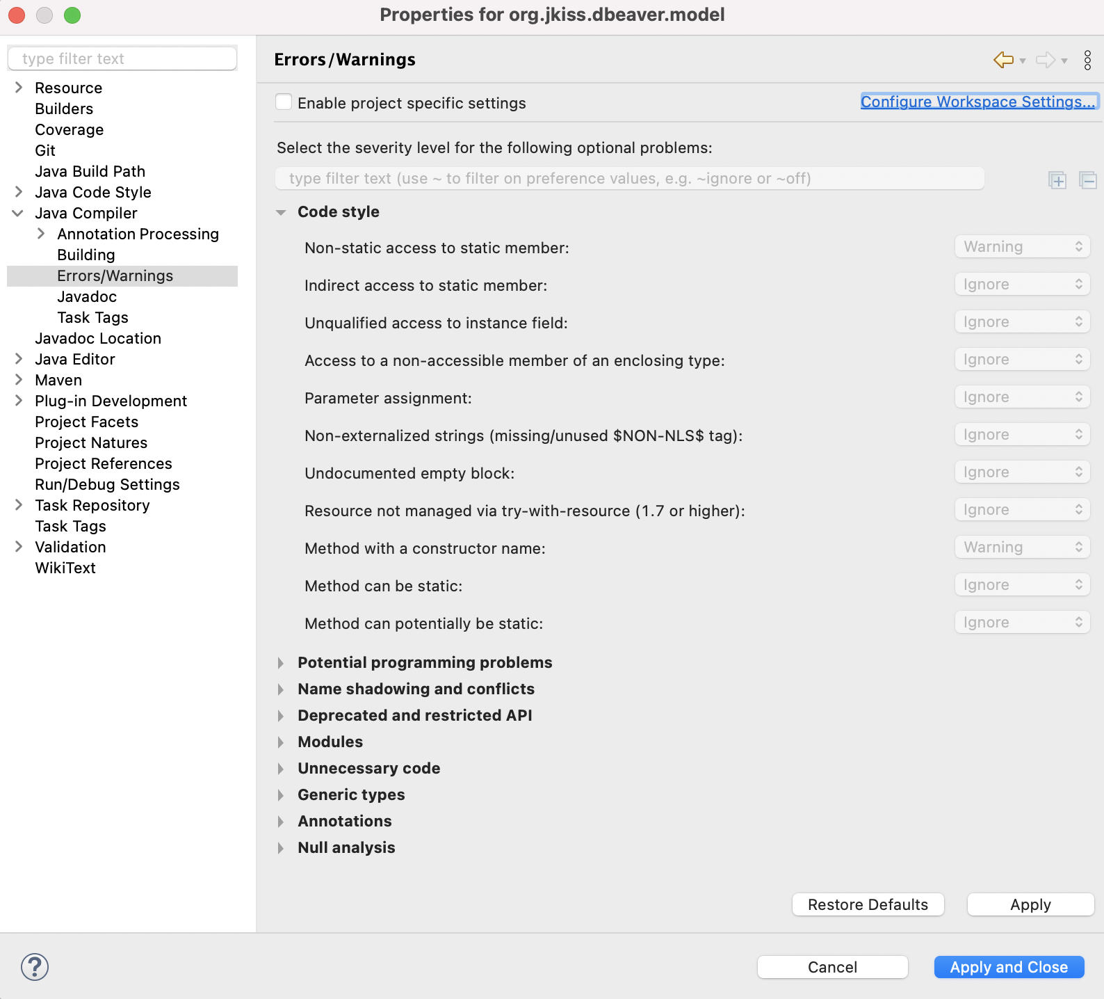When setting up the development environment on mac · dbeaver ...