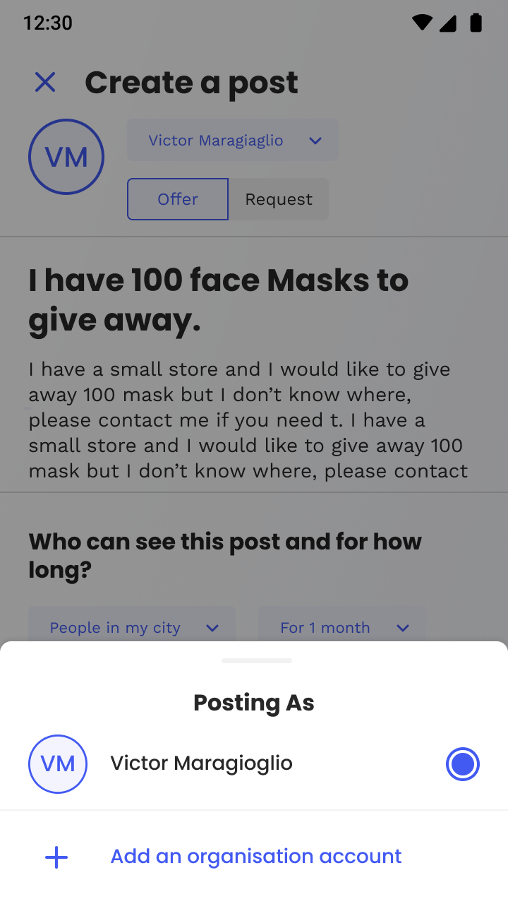 post-creation-posting as individual-with 0 organisation
