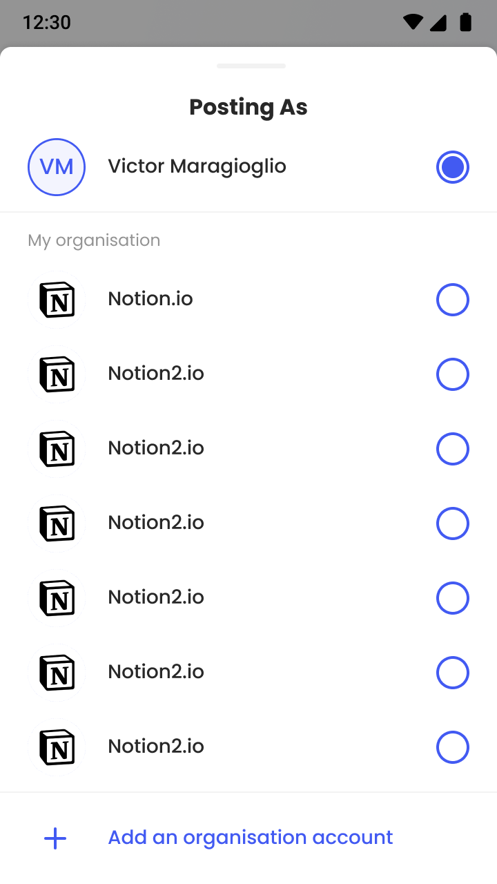 post-creation-posting as organisation_reach the max height of the overlay