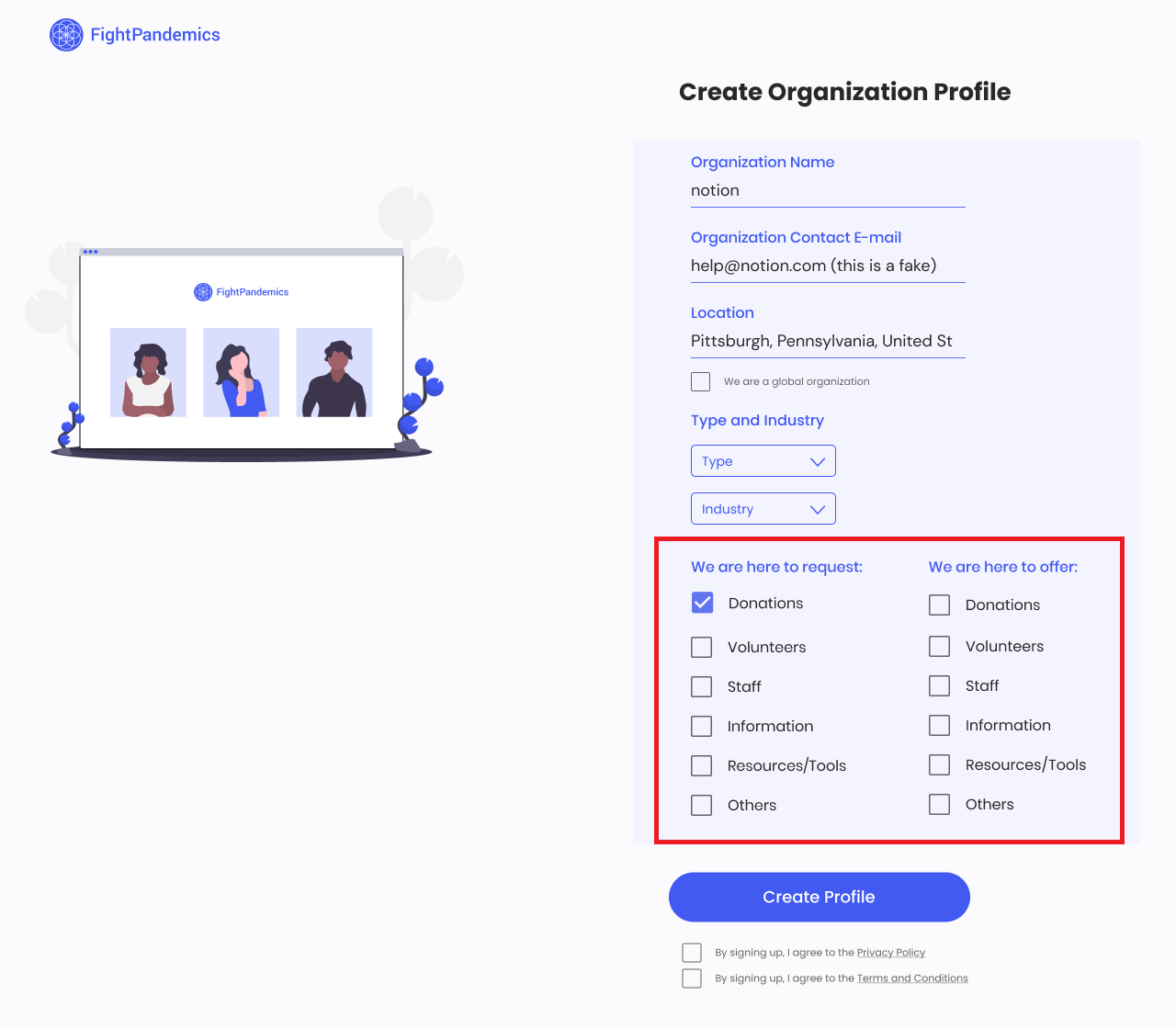 create-org-profile