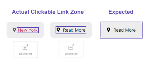 Expand Clickable Link Zone and Customize Text Colors for Dynamic Field ...