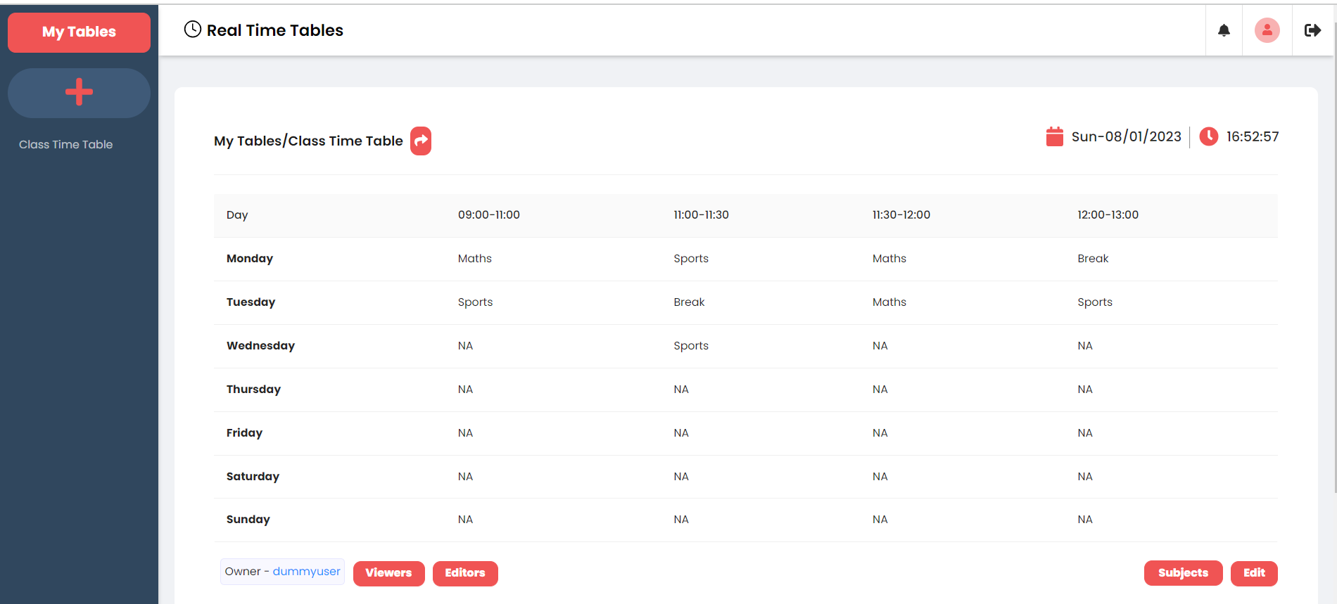 Real Time Datatable Example GitHub - YuvrajMann/Real-Time-Tables-FrontEnd: This project aims to ...