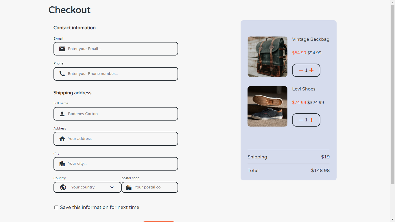 GitHub - thejyotipatel/checkout-page: responsive checkout page