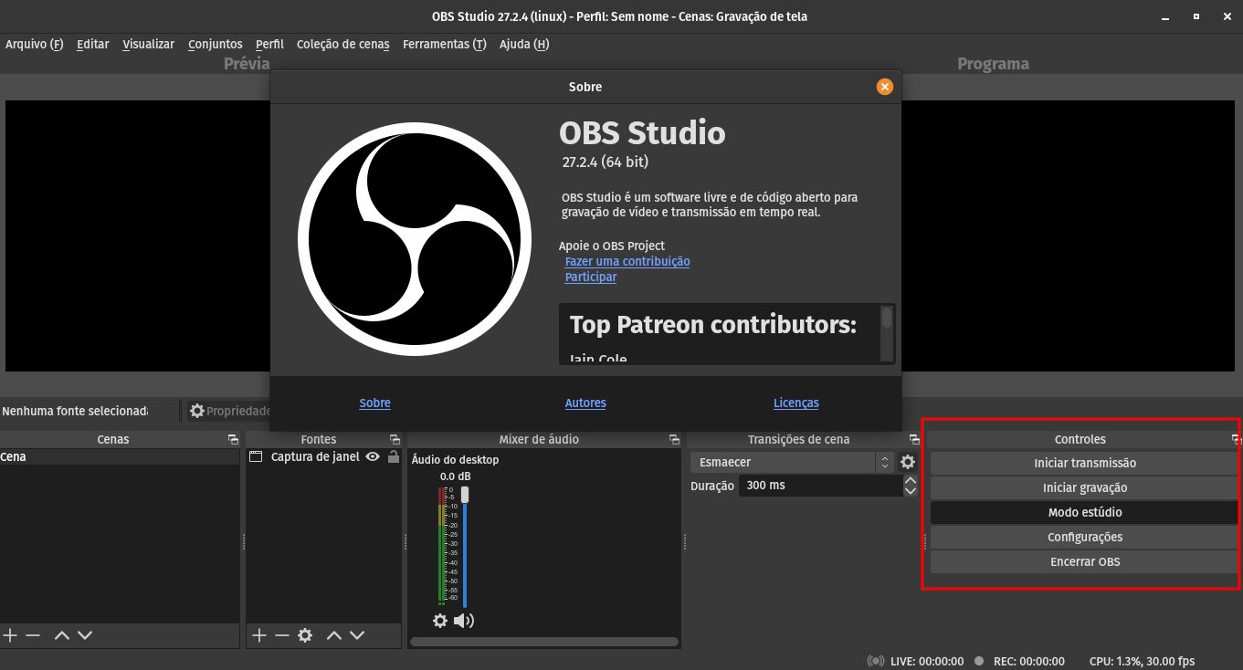Start virtual camera button doesn't appear. · Issue 6688 · obsproject