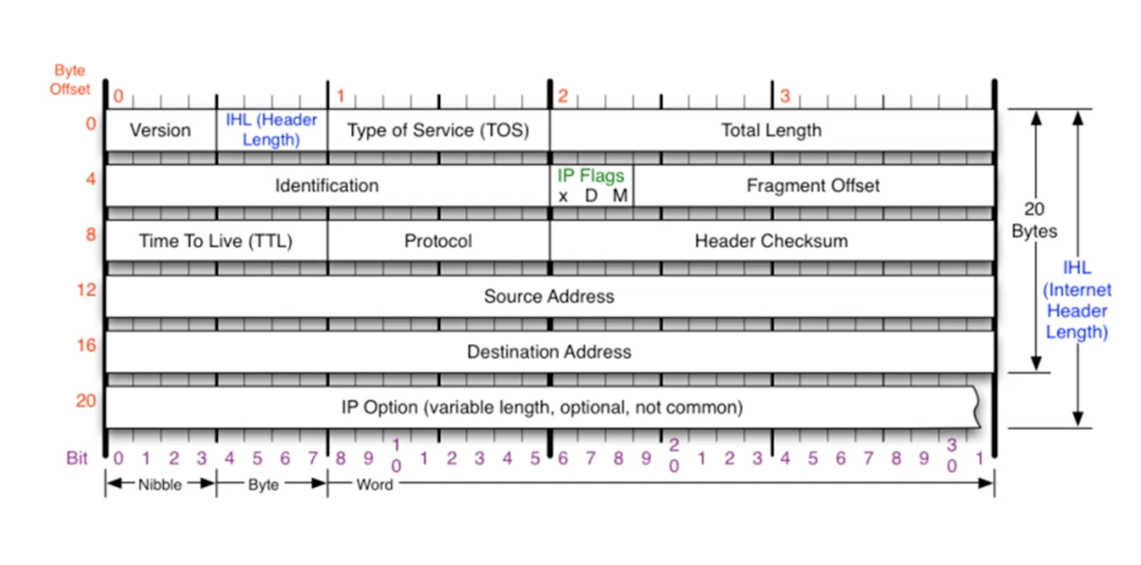 IPv4 프로토콜 구조