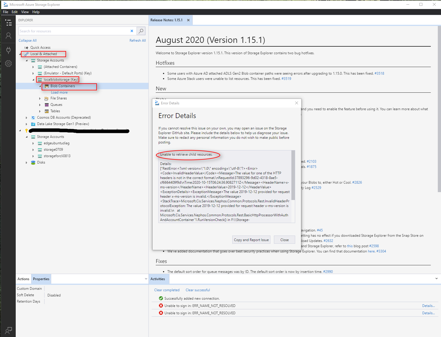 Unable to retrieve child resources · Issue 3682 · microsoft