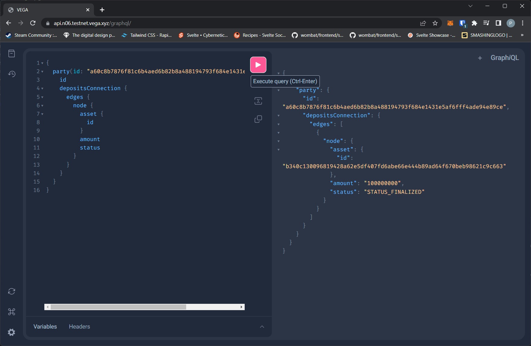 Block Explorer: Missing deposit transactions for a party. Maybe