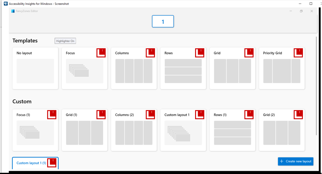 [FancyZones Editor]: Same name as 'Edit layout' defined for multiple ...