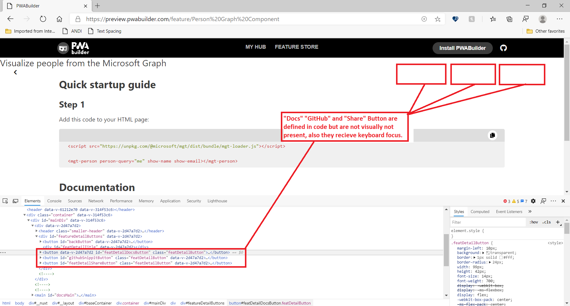 [Screen Readers - PWA Builder - PWA Builder Visualize] : Screen reader ...