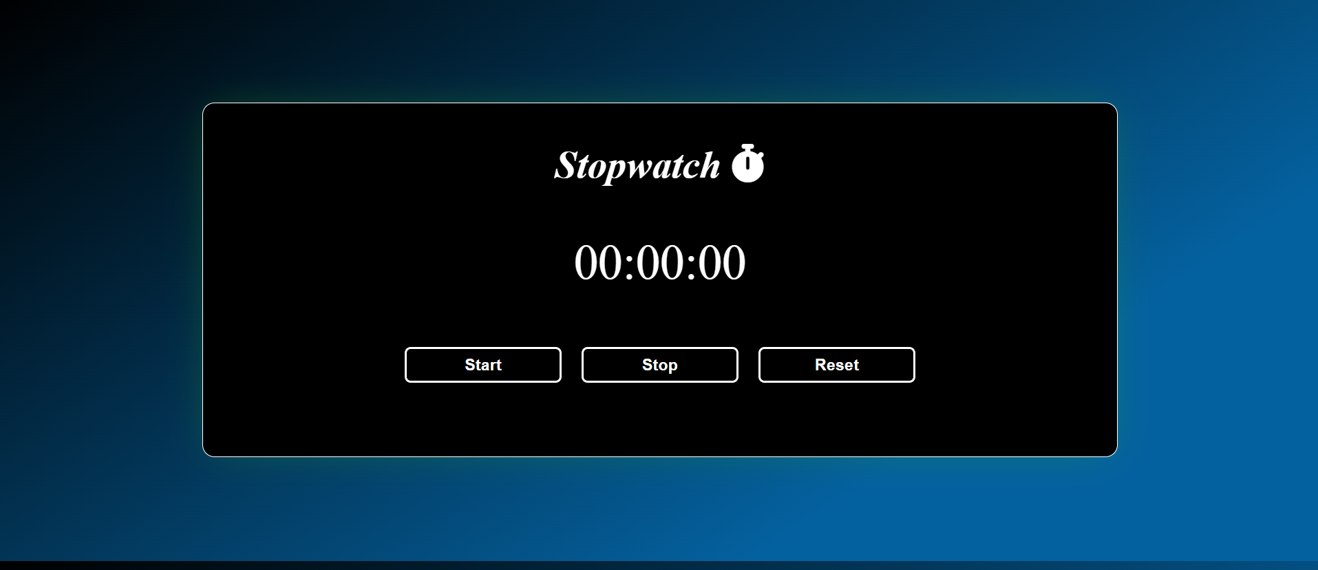 GitHub meghaMaheshwari17/stopwatch Stopwatch app using vanilla