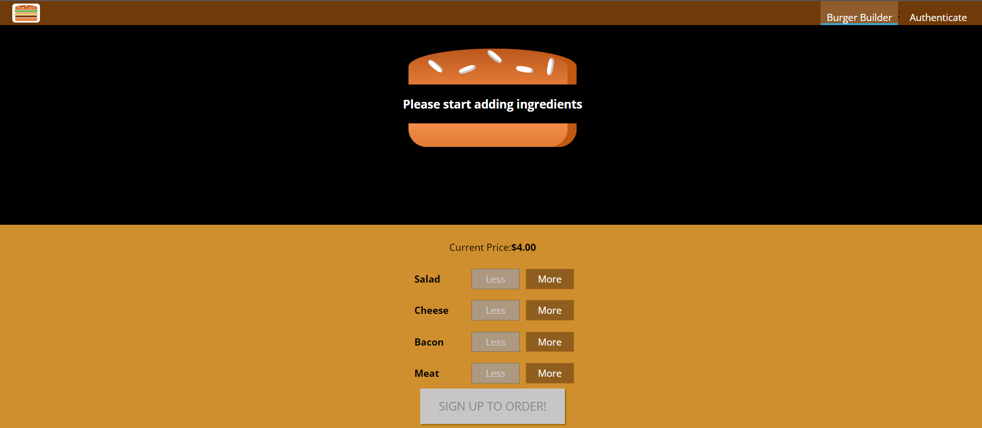 GitHub - meghaMaheshwari17/burger: Burger Builder from React JS
