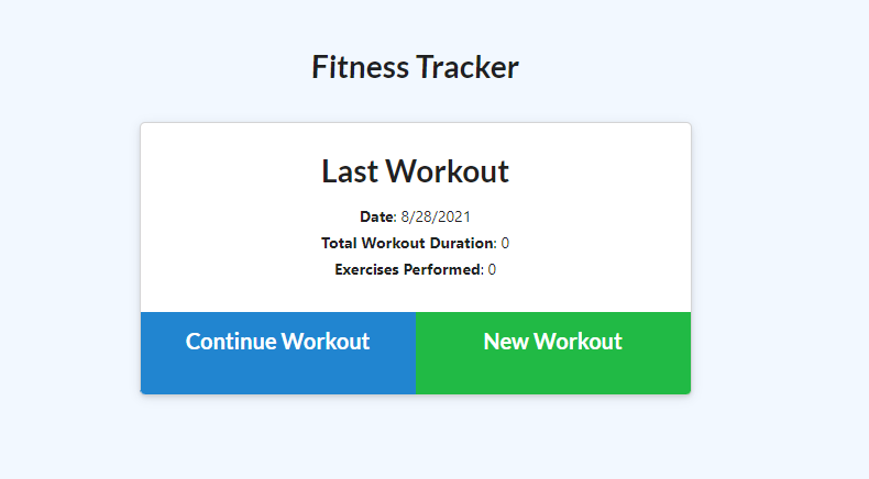 GitHub - KurtisJin/Fitness-Tracker: Able to continue an existing ...