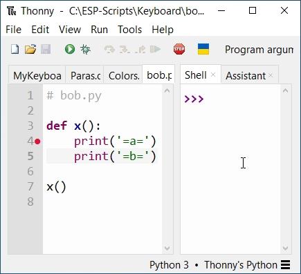 Problem with Debugging · Issue #2245 · thonny/thonny · GitHub