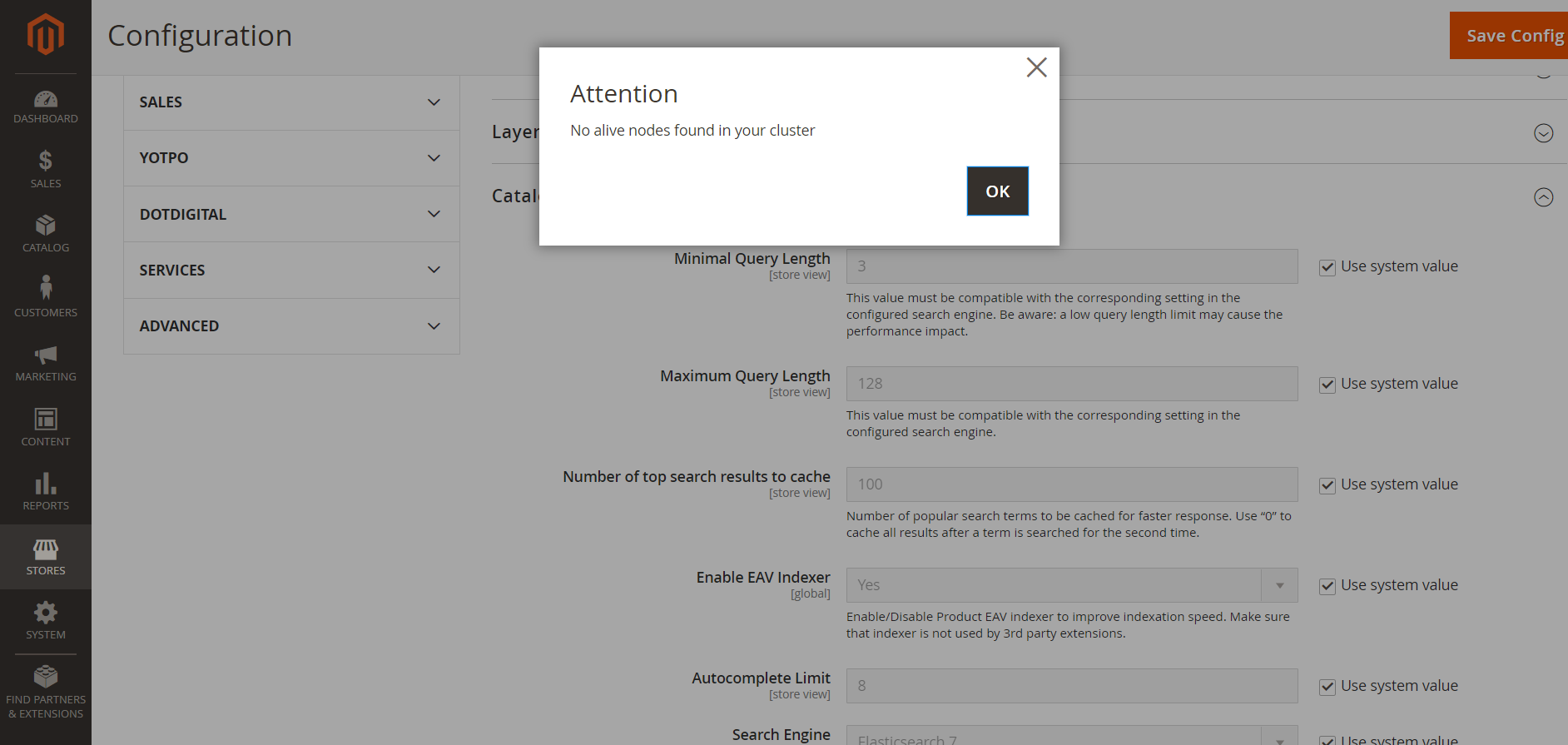 Elasticsearch//No Alive Nodes Found In Your cluster // Magento 2.4.0 New Error · Issue 29801