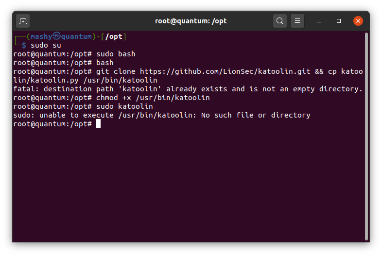 installation error · Issue #269 · LionSec/katoolin · GitHub