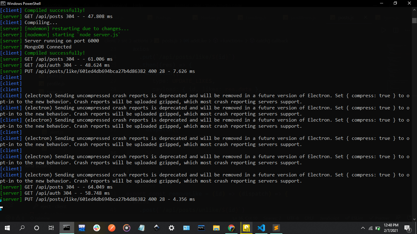Terminal displays Electron warning when using git bash commands · Issue ...