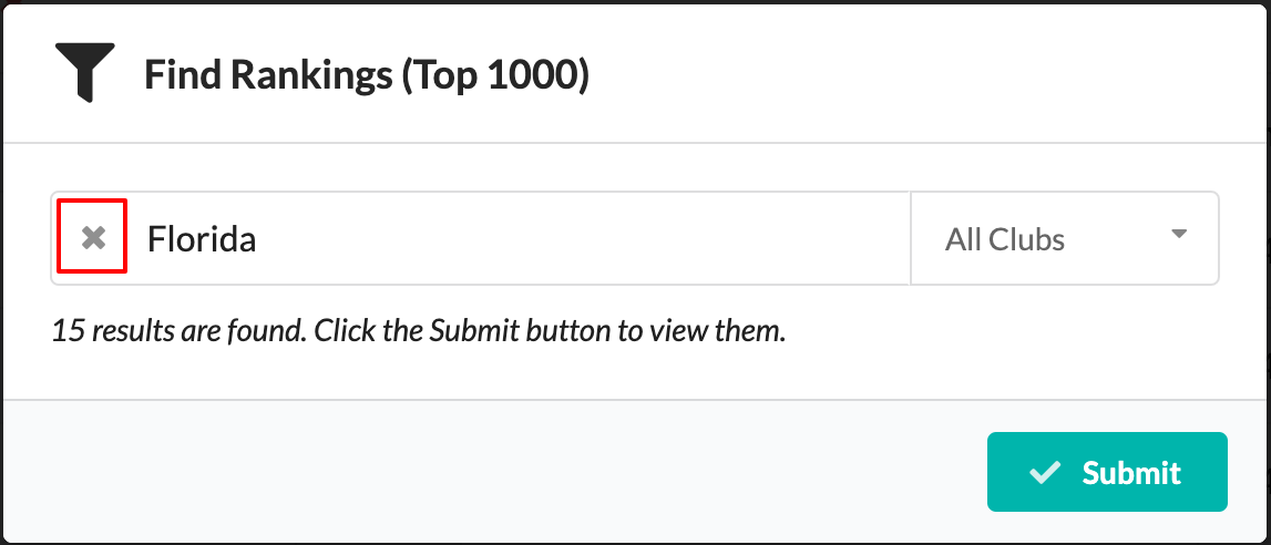 Rankings-Swim-Standards