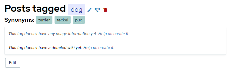 image showcasing the overview of a single tag