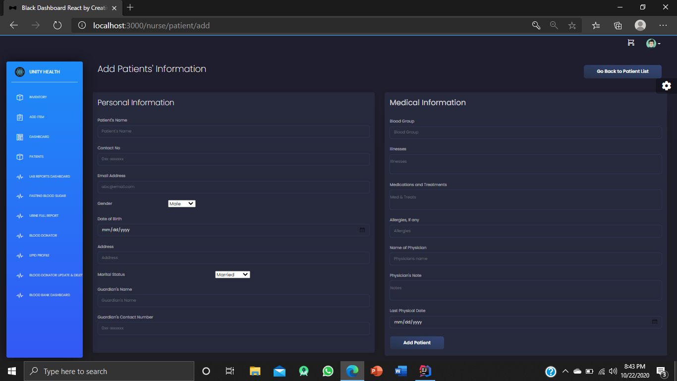 GitHub - ShehaniWageesha/ITP-Patient-Management: Patient Management ...