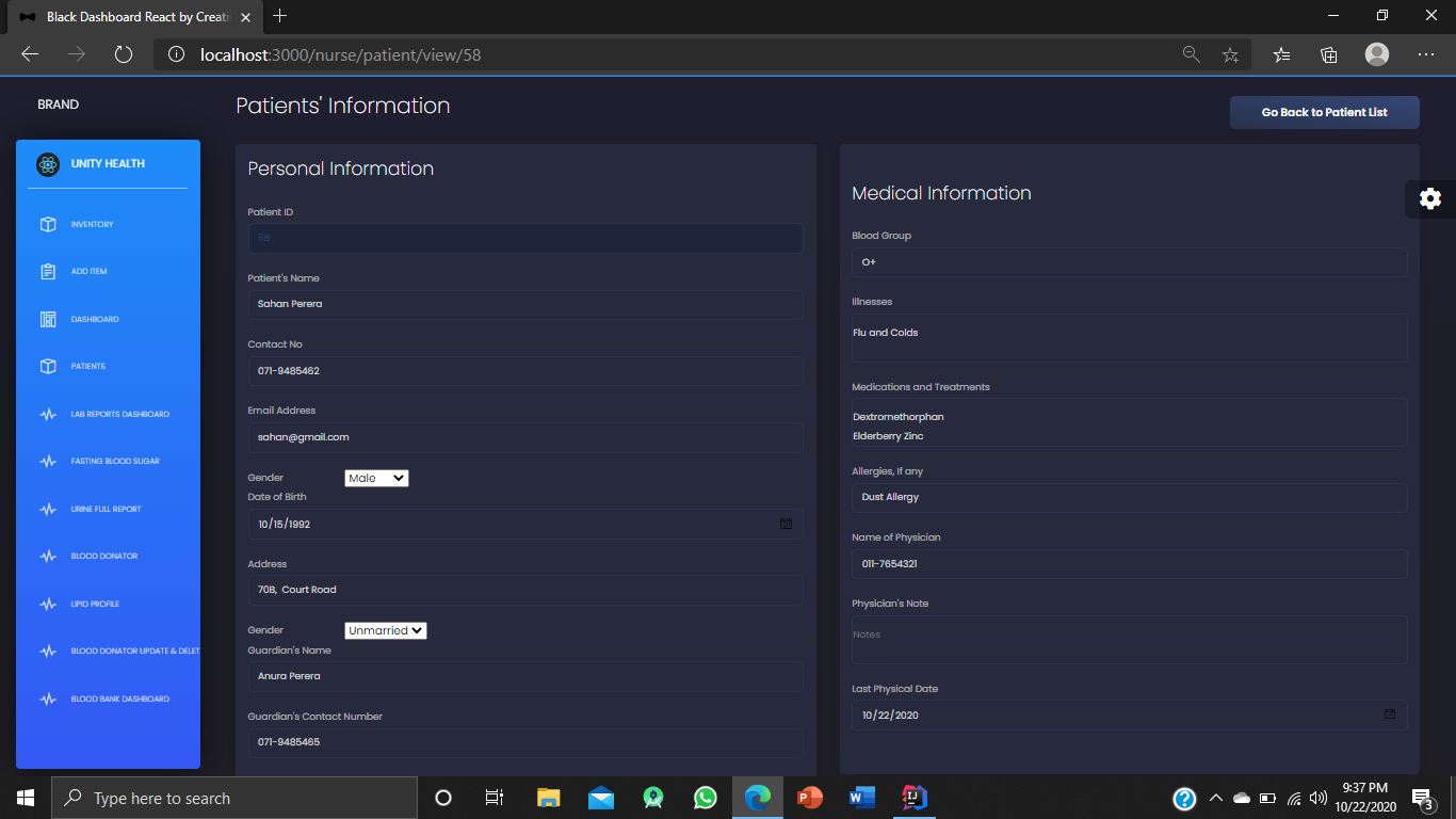 GitHub - ShehaniWageesha/ITP-Patient-Management: Patient Management ...