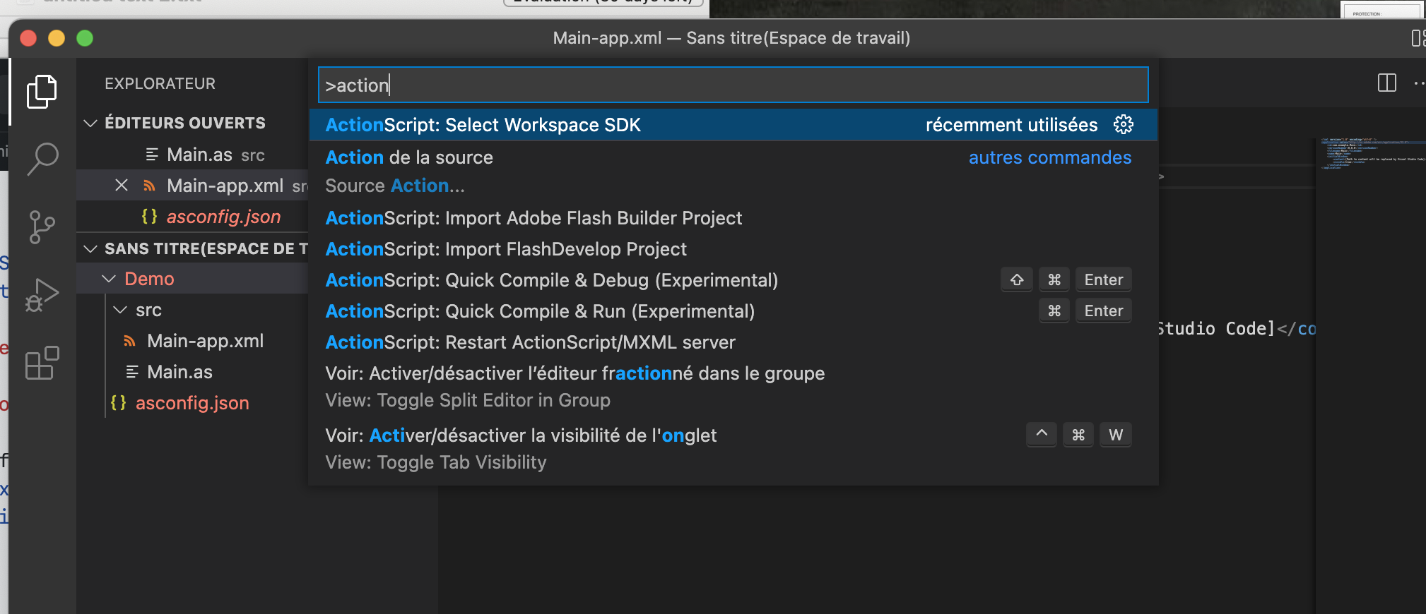 Create a new ActionScript project · Issue #594 · BowlerHatLLC/vscode ...