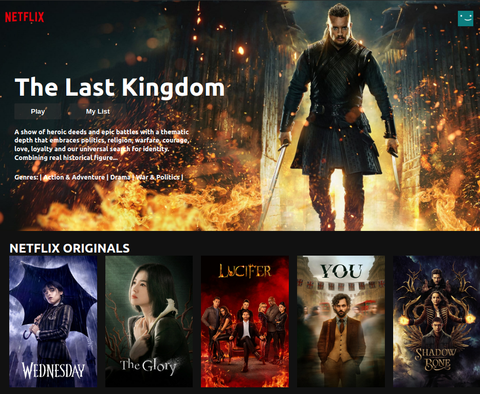 GitHub - SMARTTUTORIALS/Netflix-Clone