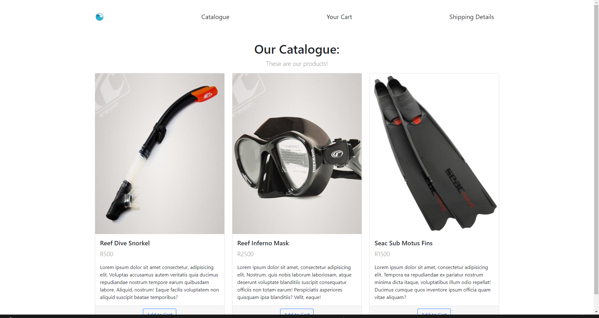 GitHub - paulhillsa/Online-Scuba-Store: My online store created during ...