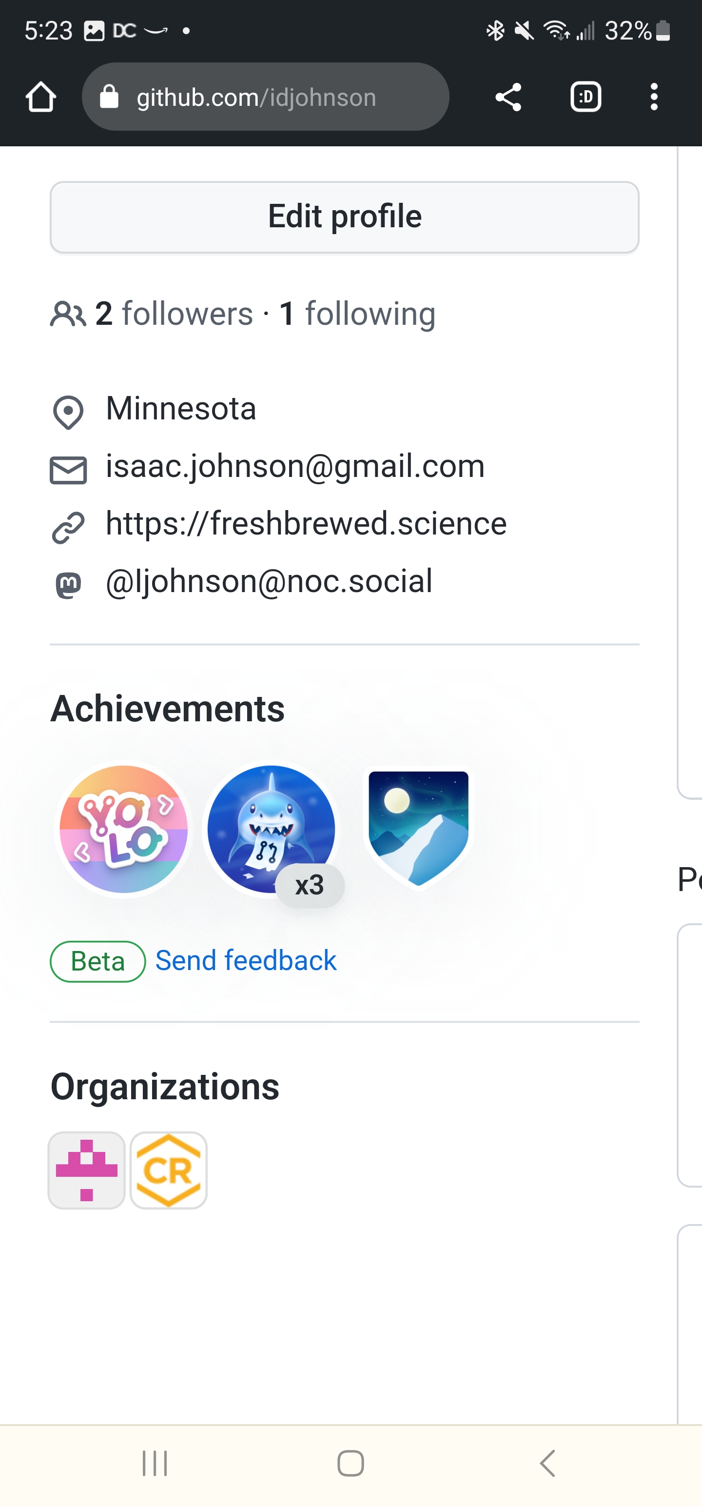 Github Profile To Show Mastodon · community · Discussion #45568 · GitHub