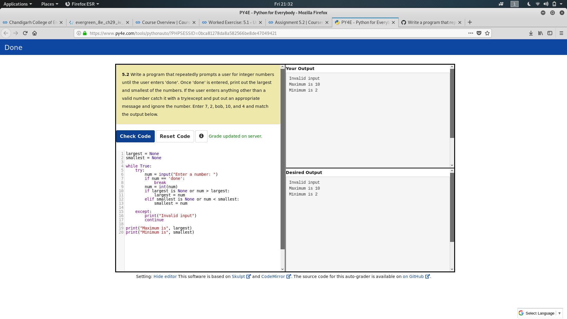 Write a program that repeatedly prompts a user for integer numbers ...