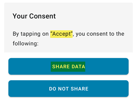Your consent to share data EN