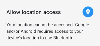 Allow location access