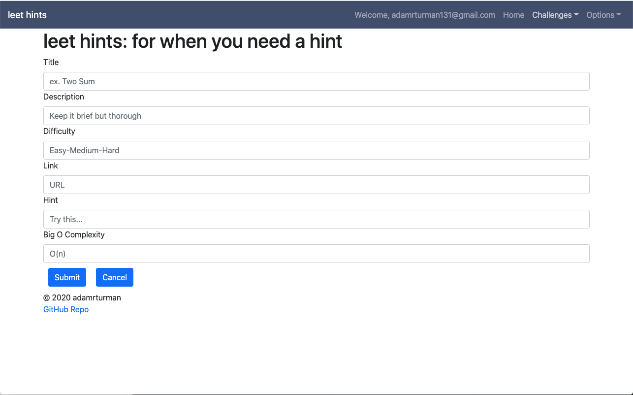GitHub - adamrturman/leet-hints-client: A collection of coding ...