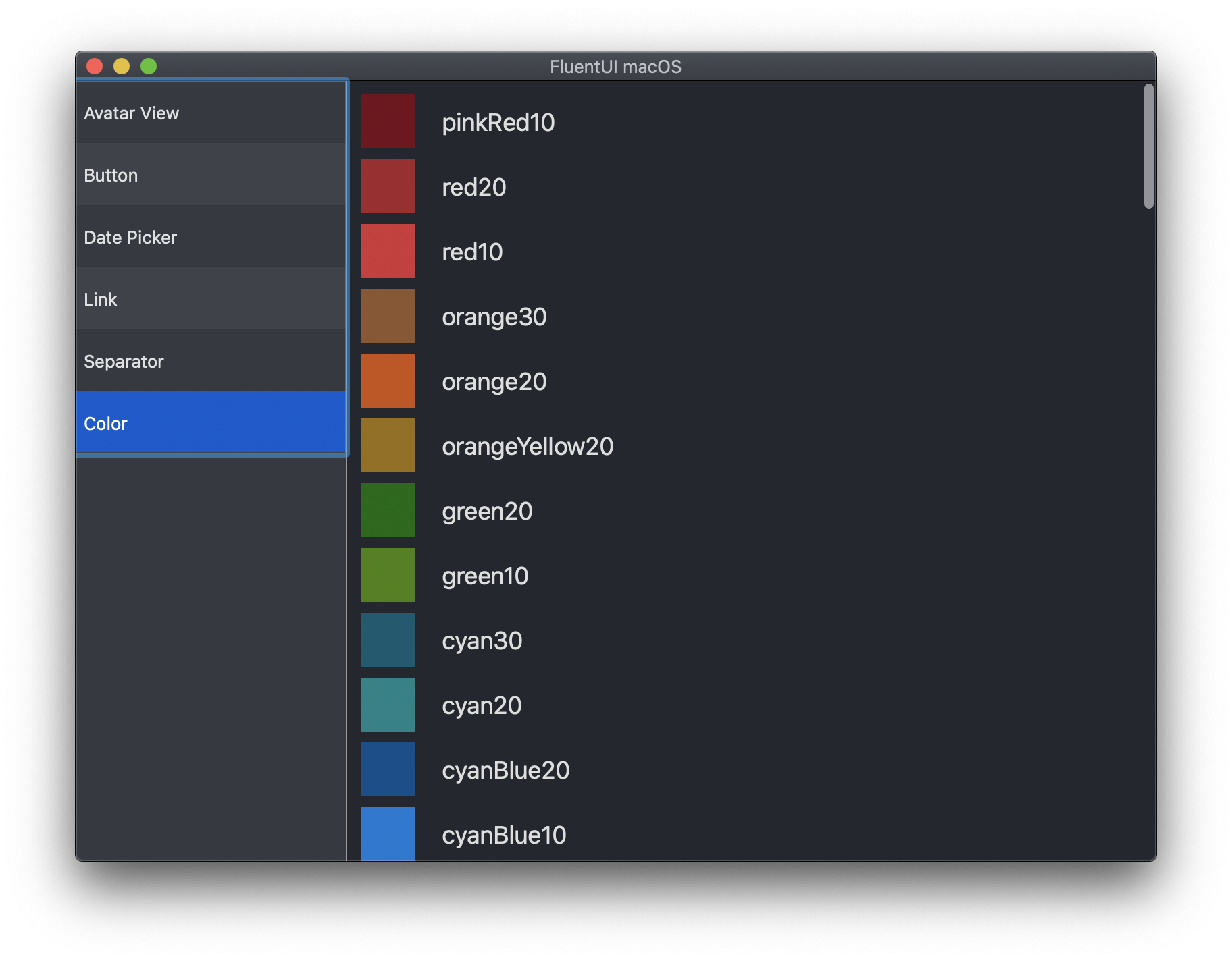 Fluent colors for Mac by chiuam · Pull Request 248 · microsoft/fluentuiapple · GitHub