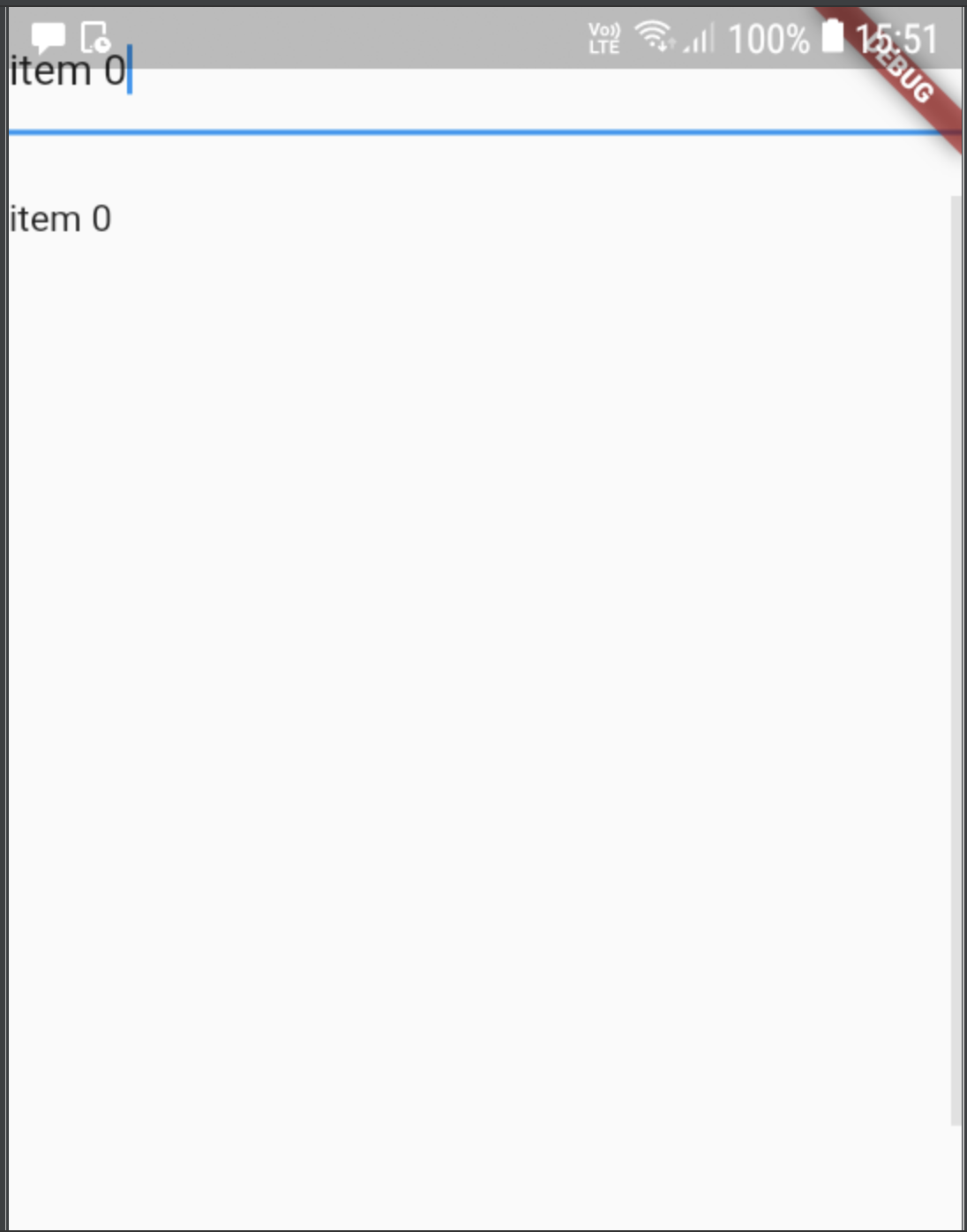 Scrollbar with isAlwaysShown set to "true" does not update thumb height upon list content change