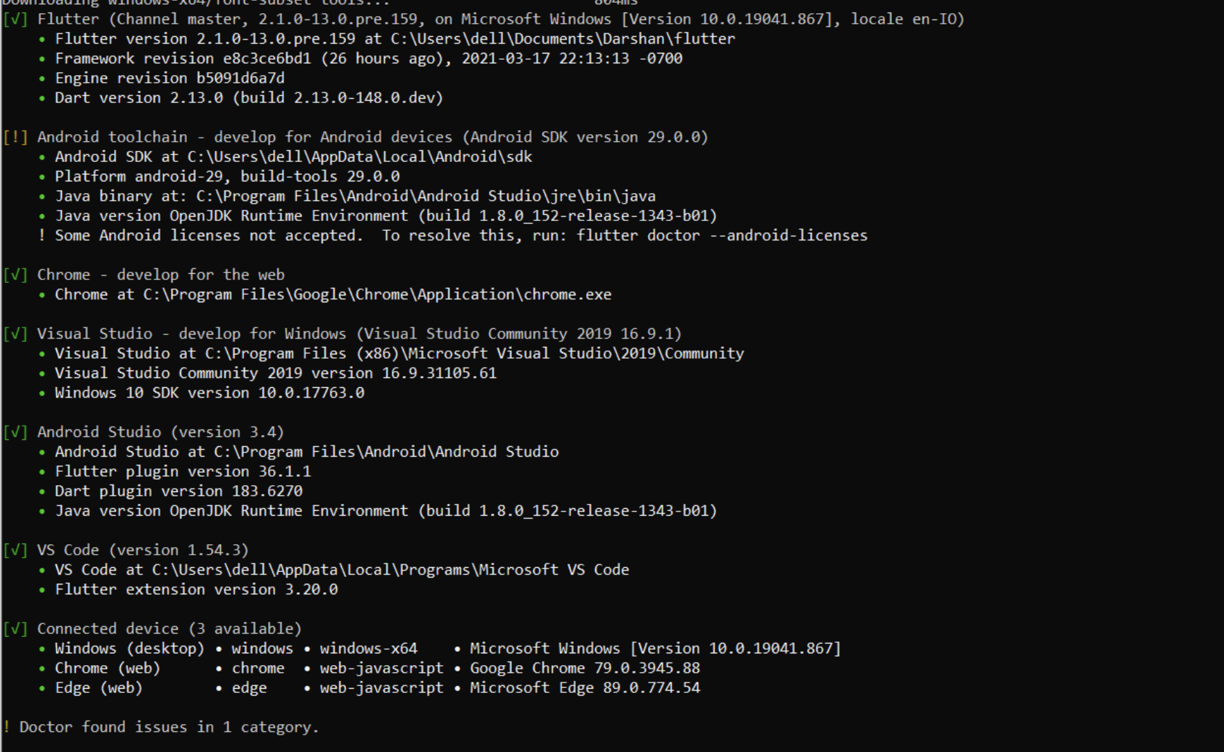 Flutter desktop not working on windows · Issue #78545 · flutter/flutter ...