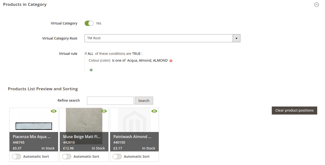 Get Virtual Categories IDs from product id(product which is filtered by ...