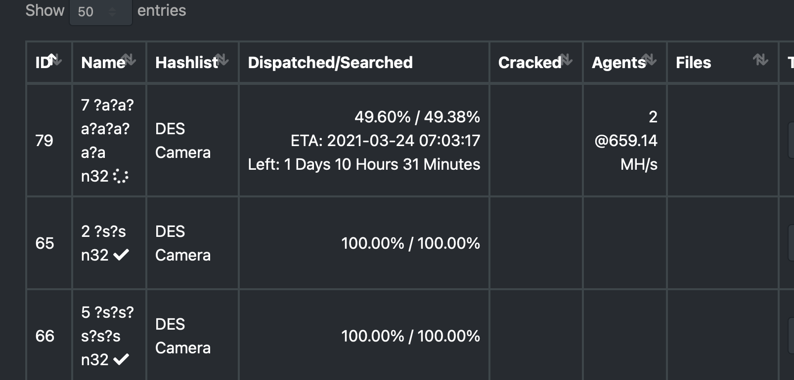 [ENHANCEMENT] ETA for task in task view · Issue 698 · hashtopolis/server · GitHub
