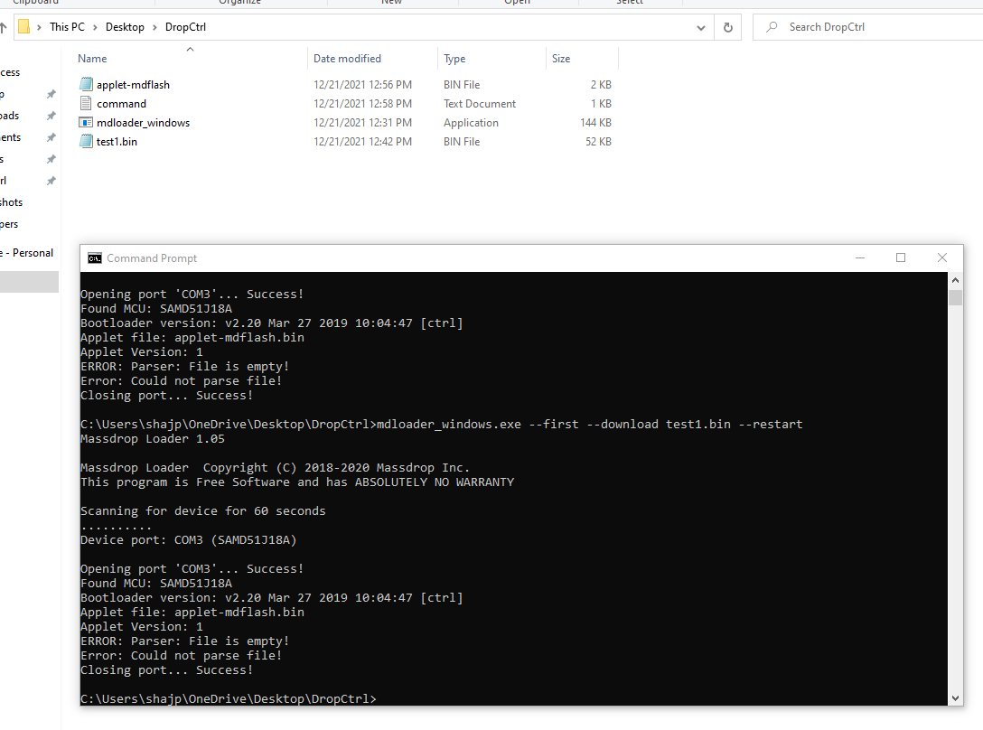 Parser: File is empty! · Issue #73 · Massdrop/mdloader · GitHub