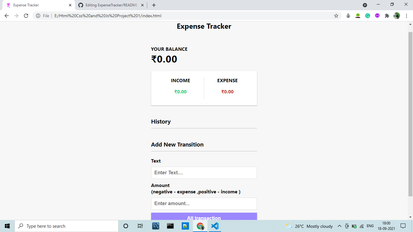 GitHub - Hindkush/ExpenseTracker